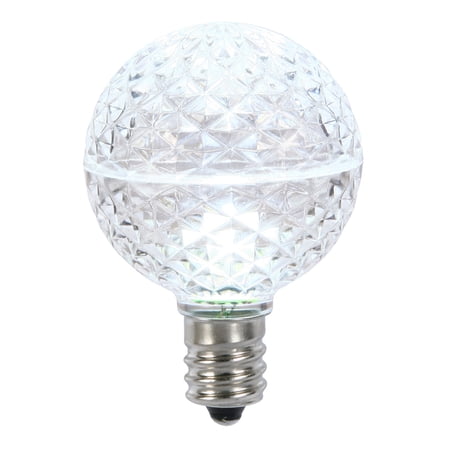 G50 Faceted LED Cool White E17 .45W 25Bx