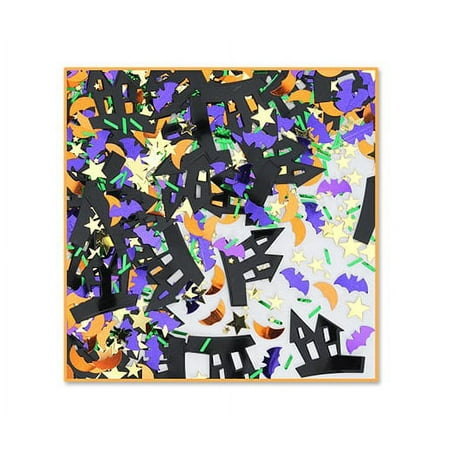 Pack of 6 Metallic Haunted Mansion Halloween Party Celebration Confetti Bags 0.5 oz.