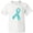 AA-White, variant on Inktastic Teal Awareness Ribbon Youth T-Shirt