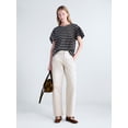 thumbnail image 2 of Free Assembly Women's and Women's Plus Side Panel Barrel Jeans, 30" Inseam, Sizes 0-28W, 2 of 5