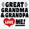 thumbnail image 2 of CafePress - Great Grandma And Grandpa Love Me Infant Bodysuit - Baby Light Bodysuit, Size Newborn - 24 Months, 2 of 4