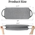 thumbnail image 2 of Back Scrubber for Shower 2 Pack Stretchable Nylon Exfoliating Body Scrubber Washcloth Towel Exfoliator Back Washer Massages Blood Circulation Deep Clean Skin, Gray, 2 of 7