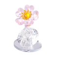 thumbnail image 2 of Estatua de adorno de flores, regalos presentes, escultura de regalo, estatuilla transparente para sala de reuniones, baño, coche, escritorio interior rosa, 2 of 8