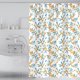 thumbnail image 2 of Cortina de ducha floral naranja Brillar Juego de cortinas de ducha de plantas 72 x 72, 2 of 5