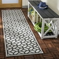 thumbnail image 3 of SAFAVIEH Beach House Kadri Geometric Indoor/Outdoor Area Rug, Light Grey/Charcoal, 3' x 5', 3 of 10
