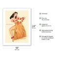 thumbnail image 2 of Swing and Sway - Hawaiian Hula Dancer - March 1953 - Vintage Pin Up by Jerry T.N. Thompson 1953 - Bamboo Fine Art 290gsm Paper Print (Unframed) 18x24in, 2 of 4