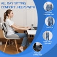 thumbnail image 3 of Cojín para Asiento Benazcap Extra Grande con Espuma Viscoelástica y Soporte Lumbar, 3 of 6