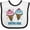 White and Black, variant on Inktastic Ice Cream We're One Twin Boy & Girl Boys or Girls Baby Bib