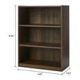 thumbnail image 3 of Mainstays 3-Shelf Bookcase with Adjustable Shelves, Canyon Walnut, 3 of 5