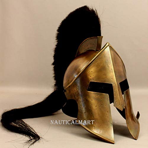 Details about   ANTIQUE SPARTAN 300 HELMET WITH MUSCLE ARMOR-JACKET & WOODEN STAND COSTUME 