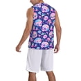thumbnail image 2 of Sikiie colorful Skull mushroom rainbow Basketball Jersey Reversible Men's Mesh Athletic Sports Shirts Training Practice S-4XLLarge, 2 of 6