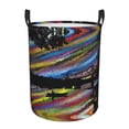 thumbnail image 1 of ZICANCN River Landscape Psychedelic Laundry Basket Organizer - Dirty Clothes Hamper for Bathroom Kids Girls Boys Laundry Hamper Small, 1 of 8