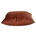 thumbnail image 6 of Parkland Collection Tobyn Transitional Quilted Burnt Orange Throw Pillow, 6 of 7
