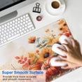 thumbnail image 4 of Happy Thanksgiving Fall Pumpkin Sunflower Large Gaming Mouse Pad Extended Mousepad Gaming with Stitched Edges, Non-Slip Base, Water Resist Keyboard Pad for Gamer, Office & Home, 31.5 X 11.8 in, 4 of 7
