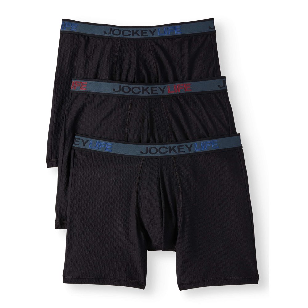 Jockey Life® Men's Breathe Micro Mesh LongLeg Boxer Brief 3 pack