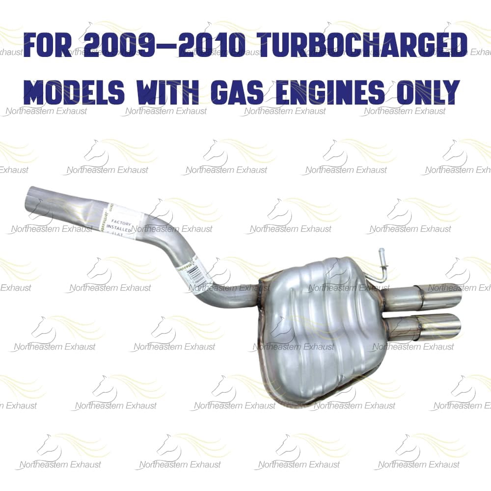 Northeastern Exhaust | Stainless Steel Rear Exhaust Muffler Fits 2005–2014 Volkswagen Jetta 2.5L & 2006–2010 Jetta 2.0L Turbo Sedan – Direct Fit