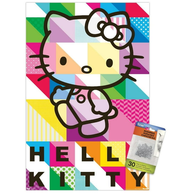 Hello Kitty - Patterns Wall Poster, 22.375" x 34"