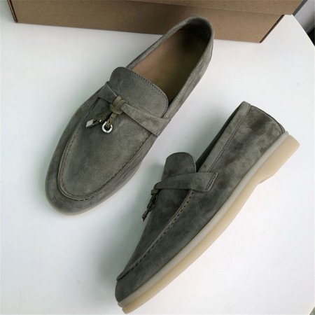 

NAYUKA Hot Suede Flat Shoes Woman Slip On Women Loafers Metal Lock Man‘s Round Toe Flat Mules Casual Shoes Summer Ladies Shoes 41 42