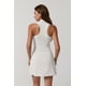 thumbnail image 2 of Vestido de tenis QINSEN con cuello en polo y pantalones cortos para mujer, color blanco, talla M, 2 of 6