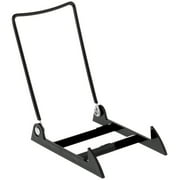 Gibson Holders 4PL Adjustable Black Wire and Black Acrylic Display Easel, 3.875" W x 5.375" D x 6.25" H, Pack of 6
