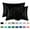 Black, variant on Djiypn Satin Pillowcase For Hair And Skin, Pillowcases Standard Size Set Of 2, Luxury And Soft Satin Pillowcovers 2 Pack (20x30 Inches)