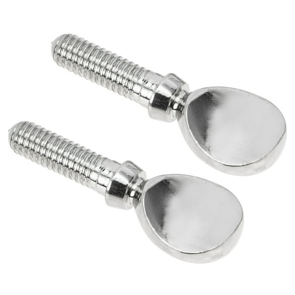 Raindrops  2 Pcs Flute Screws Clarinet Accessories Drum and Bass Ligature Silver
