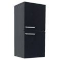thumbnail image 1 of Senza Bathroom Linen Side Cabinet Storage Areas in Black, 1 of 3