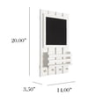 thumbnail image 4 of Elegant Designs HG1023-WWH Chalkboard Sign with Key Holder Hooks & Mail Storage, White Wash, 4 of 6