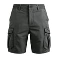 thumbnail image 5 of Men's Lightweight 5 Inch Inseam Cargo Shorts, Multi-Pocket Breathable Summer Hiking Work Shorts, Elastic Drawstring Waist Relaxed Fit Outdoor Casual Design, 5 of 8