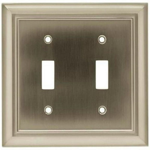 W10085-SN Architect Satin Nickel Double Switch Combo Cover Plate