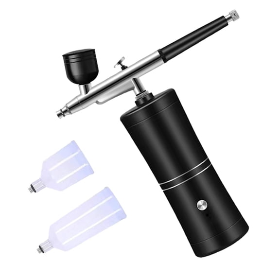 Airbrush Kit Rechargeable Airbrush Compressor for Art Painting,Cake Airbrush Decorating 3 Gear Nail Airbrush Machine