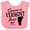 Pink and White, variant on Inktastic Someone in Vermont Loves Me Boys or Girls Baby Bib