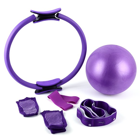 Graflsoa 5-Piece Yoga and Pilates Kit with Accessories for Stretching, Fitness, and Dance, Ideal Gift for Yoga Enthusiasts