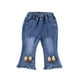 thumbnail image 1 of Odeerbi 1-6 Años Niñas Pantalón Vaquero Pitillo Con Dobladillo En Crudo Pantalón Vaquero Pitillo Con Pitillo, 1 of 3