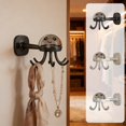 thumbnail image 1 of Vacemry 3Pcs Rotating Wall Storage Rack, Non Drilling Adhesive Hooks Multi Functional Kitchen Organizer, Strong Adhesive Mounting for Pot Shovel Utensils, Bathroom Closet Pantry Wall Storage, 1 of 9