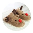 thumbnail image 2 of Pantufla Zapatillas de casa de alce navideño para mujer, zapatos acogedores de algodón para el hogar de invierno en interiores Likrtyny Tenis De Mujer Tenis De Hombre, 2 of 7