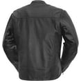 thumbnail image 2 of First Mfg Co - Rocky - Men's Motorcycle Biker Riding Black Leather Jacket - Extra Large - Gussets Grommets Thermal Liner Side Relief Zipper, 2 of 5