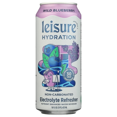 Leisure Project – Electrolyte Infused Blueberry Beverage – 16 FO Case of 12 Leisure Project – Electrolyte Infused Blueberry Beverage – 16 FO Case of 12
