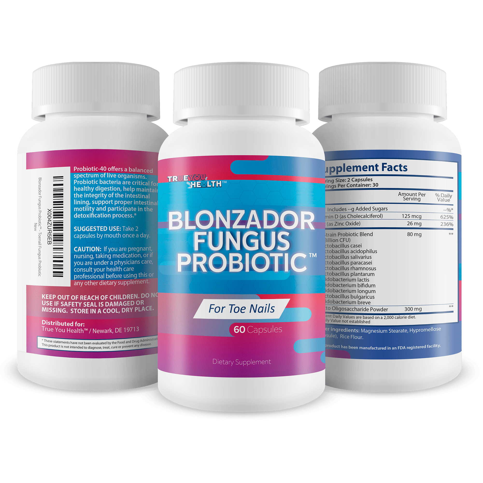 Blonzador Fungus Probiotic - Our Best Candida & Toenail Fungus Probiotic for Clear Nails - Candida Overgrowth 11 Strain Probiotics Nail Fungal Pills - Probiotics Immune Support Toenail Fungi