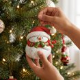 thumbnail image 2 of Trovenix Snowman Christmas Tree Ornaments Hanging Pendant Set For Xmas Decoration Indoor Home Holiday Party Winter Decor, 2 of 7