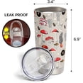 thumbnail image 7 of 20oz Mushroom Glass Tumbler - Stainless Steel Travel Mug with Lid & Straw - Gift for Mushroom Lovers, 7 of 7