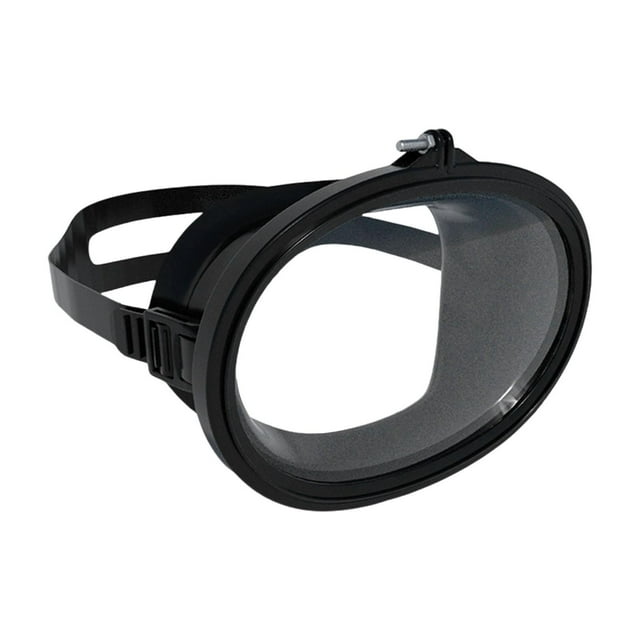Lipstore Scuba Goggles Anti Fog Lightweight Glass High Volume Waterproof Snorkel black pp frame