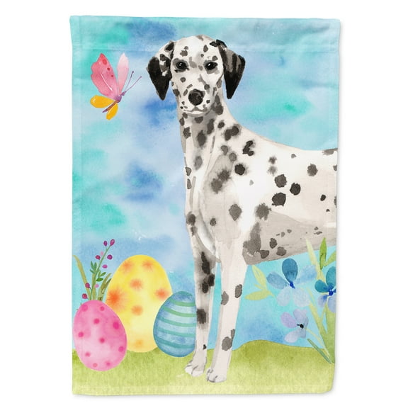Dalmatian Easter Garden Flag
