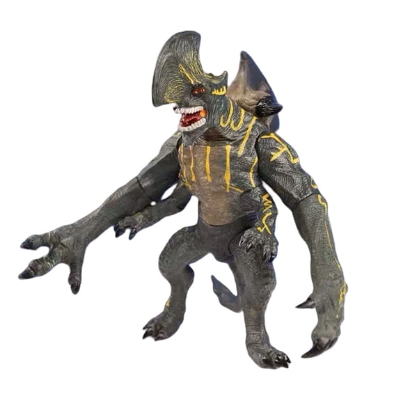 7.5-Inch Trespasser Pacific Rim Kaiju Action Figure, Battle-Damaged Articulated Monster Collectible Model