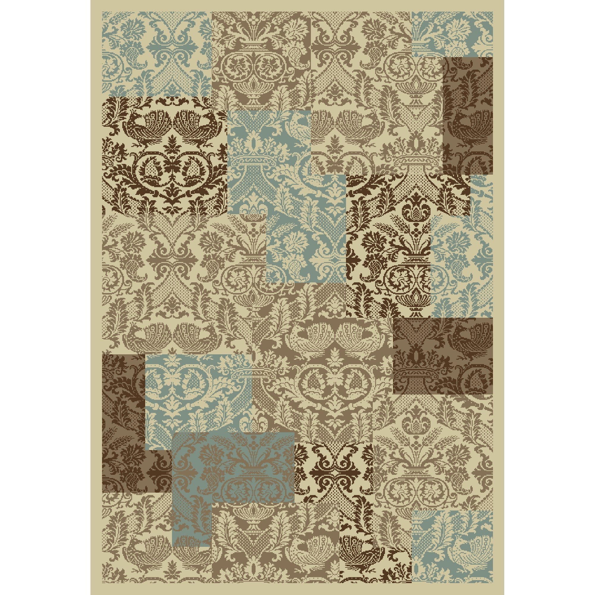 Concord Global Trading Chester Collection Patchwork Area Rug - Walmart.com