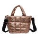 thumbnail image 1 of Bolso de mano para mujer, bolso grande de verano a la moda para las axilas, bolso de hombro sólido (dorado), 1 of 7