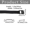thumbnail image 2 of 1inch X 4ft Battery Tie Down Strap Kit With Stainless Steel Cam Buckle, Bracket And Screws For Boats, Luggage Belt, Cars, 2 of 5