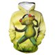 thumbnail image 4 of Sudadera con capucha con estampado completo y divertido de rana arbórea para hombre, sudadera informal de primavera y otoño, ropa de calle holgada de talla grande, 4 of 4