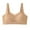 Khaki, variant on BangWanChi Womens Underwear and Bras Push up Women's Sexy Bra-thin Cup No Steel RingUnderwear Gathered Sleep Bra Beige L