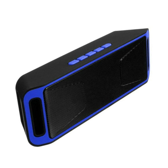 Bocina Bluetooth Rectangular Estéreo USB Micro SD Auxiliar A2DP Azul